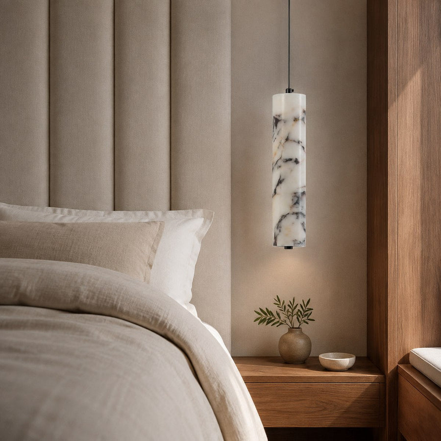 Bvlgari Stone Pendant BC028 — AI-styled room illustration