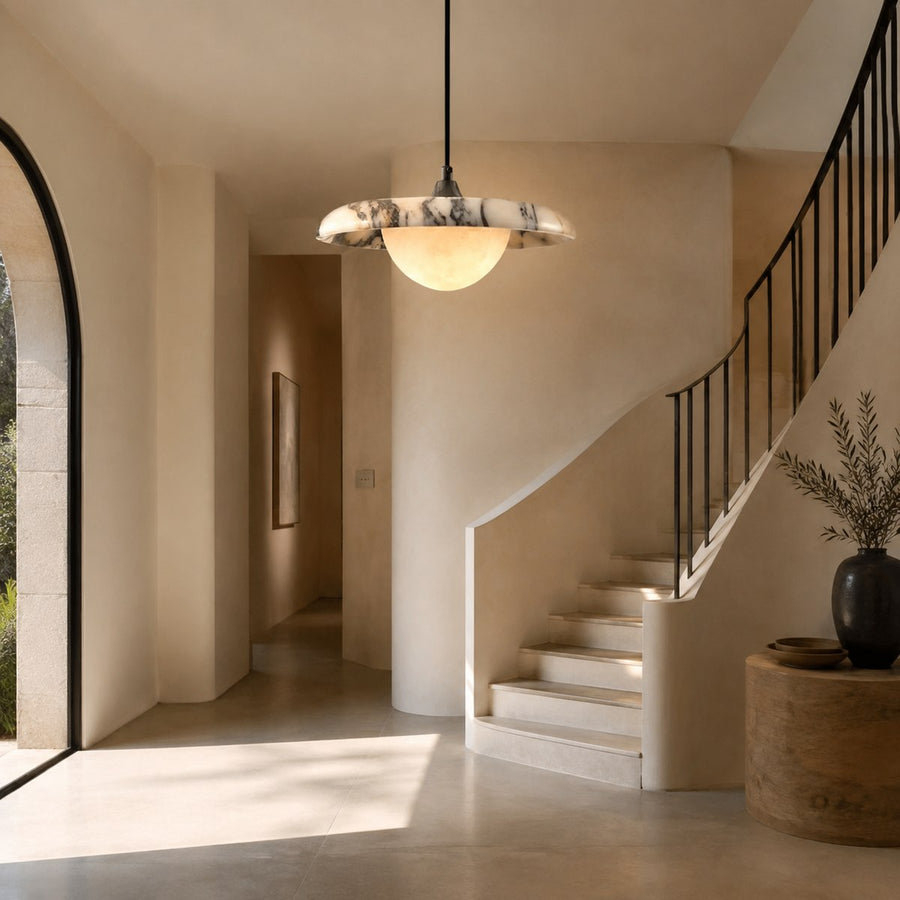 Bvlgari Stone Pendant BG022 — AI-styled room illustration